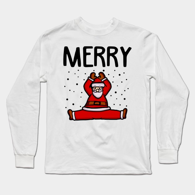 Yoga Matching Christmas Sweatshirt Long Sleeve T-Shirt by KsuAnn